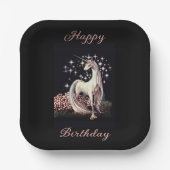 ファンタジーユニコーン誕生日 ペーパープレート (正面)