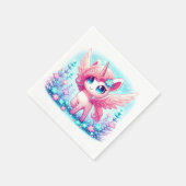 ファンタジーユニコーン赤ちゃんシャワー スタンダードカクテルナプキン (角)