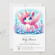 ファンタジーユニコーン赤ちゃんシャワー