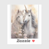 ファンタジーユニコーン透明ステッカー シール (シート)