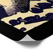 ファンタジーユニコーン – ウッドカット1 ポスター (角)