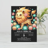 ファンタジーライオンデジタル誕生日 招待状 (スタンド正面)