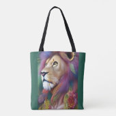 ファンタジーライオンレオ神秘ガイドお洒落 トートバッグ (裏面)