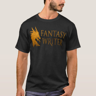 ファンタジーライタードラゴン作家 Tシャツ