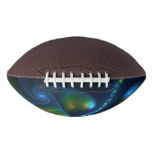 ファンタジーライト抽象芸術ブルーグリーンイエローフラクタル アメリカンフットボール (正面)