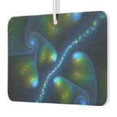 ファンタジーライト抽象芸術ブルーグリーンイエローフラクタル カーエアーフレッシュナー (左)