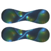 ファンタジーライト抽象芸術ブルーグリーンイエローフラクタル ソフトボール (パネル)