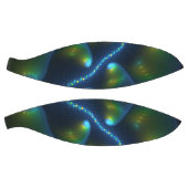 ファンタジーライト抽象芸術ブルーグリーンイエローフラクタル バスケットボール (パネル)