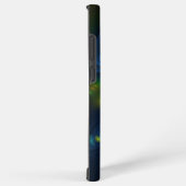 ファンタジーライト抽象芸術ブルーグリーンイエローフラクタル SAMSUNG GALAXYケース (右側面)