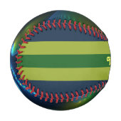 ファンタジーライト抽象芸術ブルーグリーンフラクタル名 野球ボール (正面左)