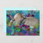 ファンタジーランドのウサギたち ポストカード (正面/裏面)