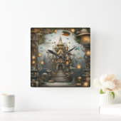 ファンタジーランドウォールクロック スクエア壁時計 (ホーム)