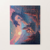 ファンタジーランドスケープキャッスルドラゴン ジグソーパズル (縦)