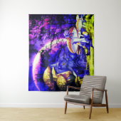 ファンタジーランド(小妖精や小人とキノコ) タペストリー (インサイチュ)