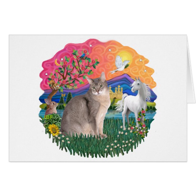 ファンタジーランド(ff) – ブルーアビシニアン猫 (正面横)