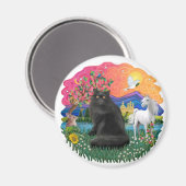 ファンタジーランド(ff) – ペルシャ猫（黒） マグネット (正面/裏面)