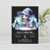 ファンタジーリトルウィザード誕生日 招待状 (スタンド正面)