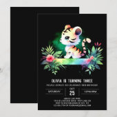 ファンタジーリトルタイガー誕生日 招待状 (正面/裏面)