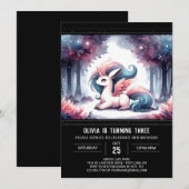 ファンタジーリトルホース誕生日 招待状 (正面/裏面)