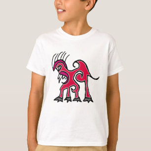 ファンタジーリニアアートドラゴンスケッチ Tシャツ