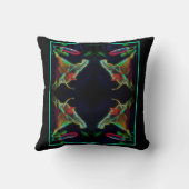 ファンタジーリリー抽象芸術フラワーアート クッション (裏面)