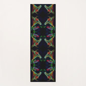 ファンタジーリリー抽象芸術フラワーアート ヨガマット (正面)