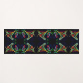 ファンタジーリリー抽象芸術フラワーアート ヨガマット (正面(横))