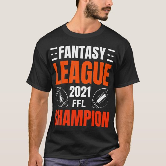 ファンタジーリーグチャンピオンフットボール2021勝者ヴィンタ Tシャツ (正面)