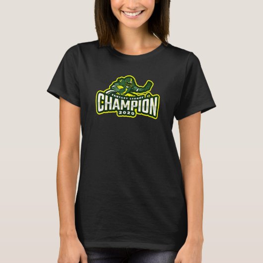 ファンタジーリーグチャンピオン2020 Fflサッカー勝者 Tシャツ (正面)