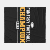 ファンタジーリーグチャンプ2022勝者ファンタジーサッカー フリースブランケット (正面(横))