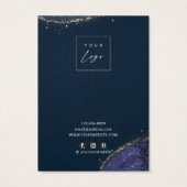 ファンタジールックスブルー金ゴールドネックレスディスプレイカード (裏面)