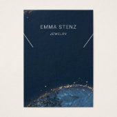 ファンタジールックスブルー金ゴールドネックレスディスプレイカード (正面)