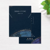 ファンタジールックスブルー金ゴールドネックレスディスプレイカード (デスク)