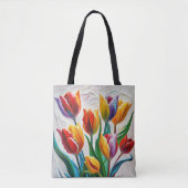 ファンタジーレインボーチューリップブーケ トートバッグ (正面)