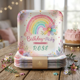 ファンタジーレインボー 誕生日 ペーパープレート
