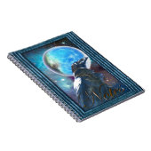 ファンタジーレイヴン&ムーン感動的アートノート ノートブック (右側)