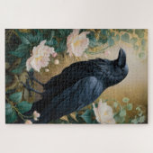 ファンタジーレイヴン&開花 – 魅惑の神秘的な芸術 ジグソーパズル (横)