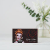 ファンタジーレッドヘッドダークゴシックスタイル名刺2 名刺 (スタンド正面)