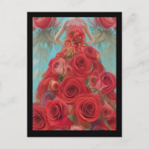 ファンタジーレッドローズ結婚ズドレスゴシックブライドDiva