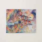 ファンタジーワールドウォーターカラフルカラーキャッスル ジグソーパズル (横)