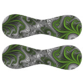 ファンタジーワールドグリーンとグレーの抽象芸術フラクタル・アート ソフトボール (パネル)