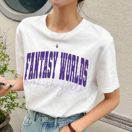 ファンタジーワールドブックの女の子新学期シャツ Tシャツ