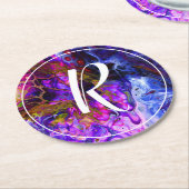 ファンタジーワールド・モノグラム ラウンドペーパーコースター (アングル)