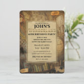 ファンタジーヴィンテージアリスinワンダーランド誕生日パーティー 招待状 (スタンド正面)