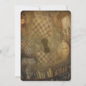 ファンタジーヴィンテージアリスinワンダーランド誕生日パーティー 招待状 (裏面)