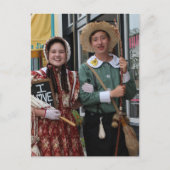 ファンタジーヴィンテージ小説コスプレ俳優と女優 ポストカード (正面)