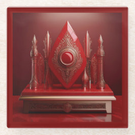 ファンタジー万年筆ディスプレイ ガラスコースター