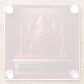 ファンタジー万年筆ディスプレイ ガラスコースター (裏面)