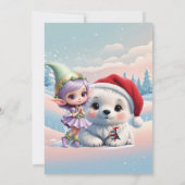 ファンタジー世界の友達。 招待状 (裏面)