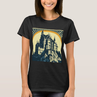 ファンタジー中世の城 – ウッドカット3 Tシャツ